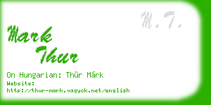mark thur business card